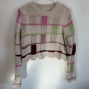 Pacsun patch knit sweater